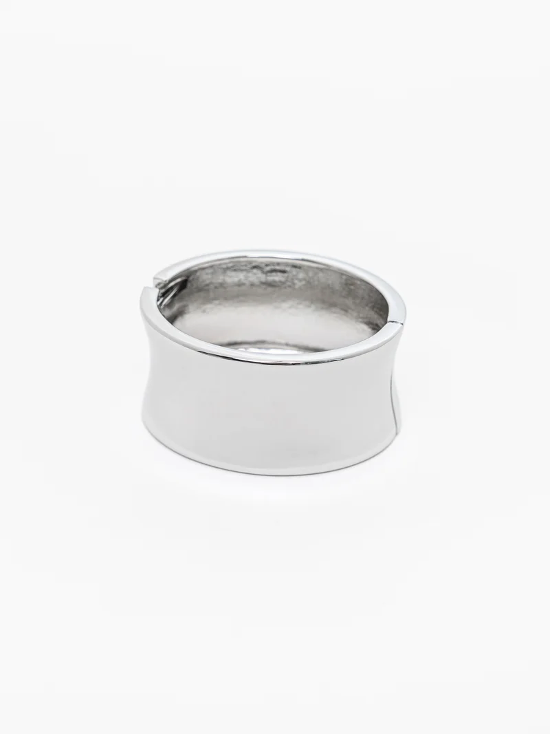 Lichi  Wide round bracelet in smooth metal for Women | Best Price UAE