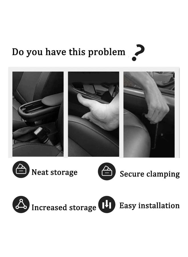 YOUFO Car Seat Gap Storage Plug Organizer PU Leather Seat Gap Filler Pocket Universal Fit Car Side Gap Storage Holder Anti Drop Car Interior Organizer - Image 3