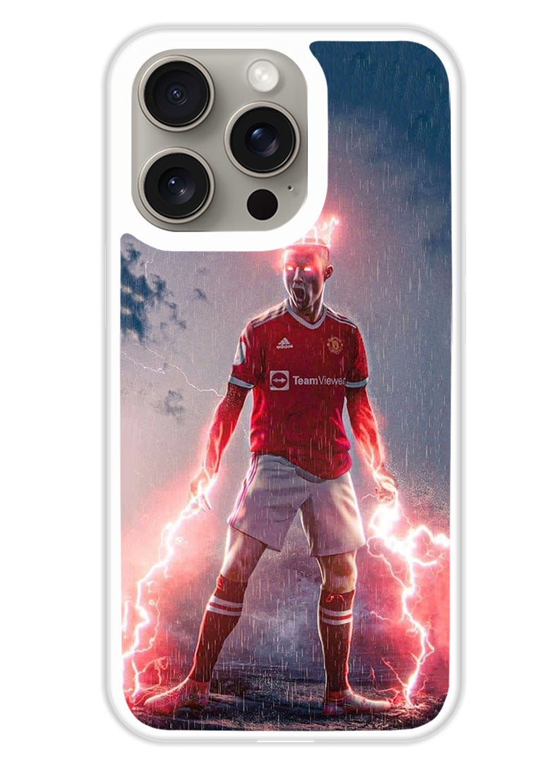 Theodor Protective Case Cover For APPLE IPHONE 15 Pro Max Ronaldo 2 (White Bumper) - Image 1