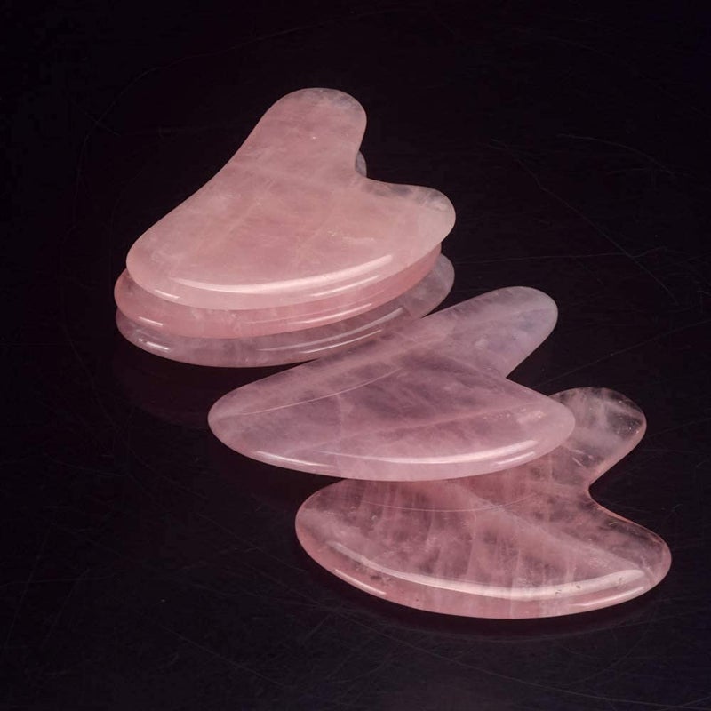 TechPro Gua Sha Facial Tool, Natural Jade Stone Guasha Board For SPA Acupuncture Therapy Trigger Point Treatment, Gua Sha Scraping Massager Tool, Face Roller And Manual Massage Stone For Skin Care - Image 5
