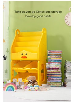 2 in 1 Removeable 6-Tier Large Kids Bookcase, Home Storage Rack, Floor Standing Bookshelf, Cute Animal Toy Storage Organizer Shelf, Home Display, Home Display Rack with 4 Storage Box - pzsku/ZE5D6AFC72DBF3F500F3BZ/45/_/1727245060/26244a99-a7d3-4333-b7f1-a9b32fae93bd