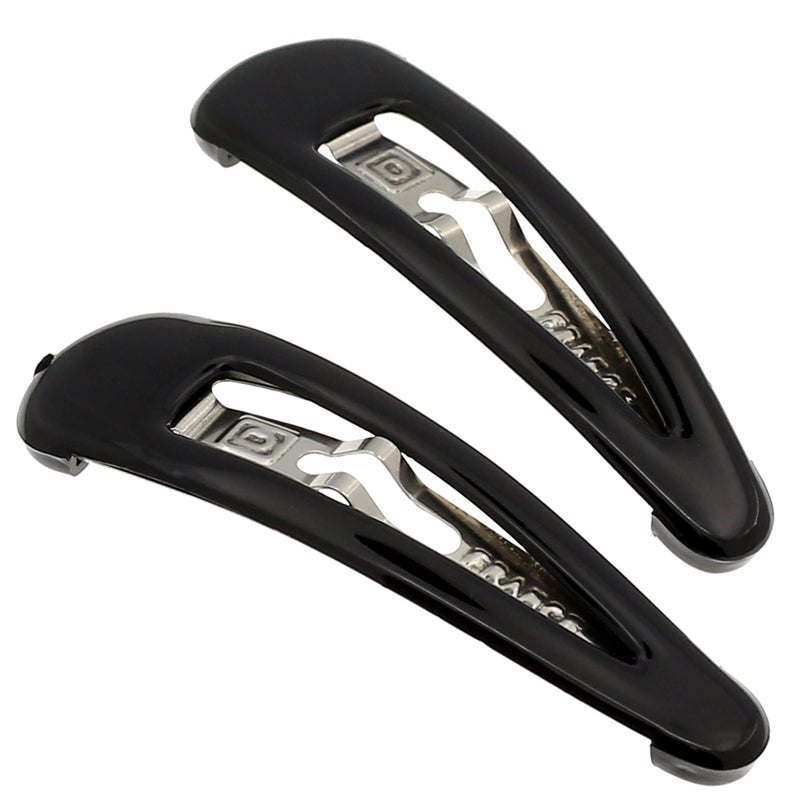 CAMILA Camila Paris AD87/2 French Hair Barrettes Clips, Snap Hair Slides Clic Clac for Women, Styling Girls Side Slide-in Metal Snap Pin Hair Accessories for Women. Strong Hold, No Slip Grip, Made in France 