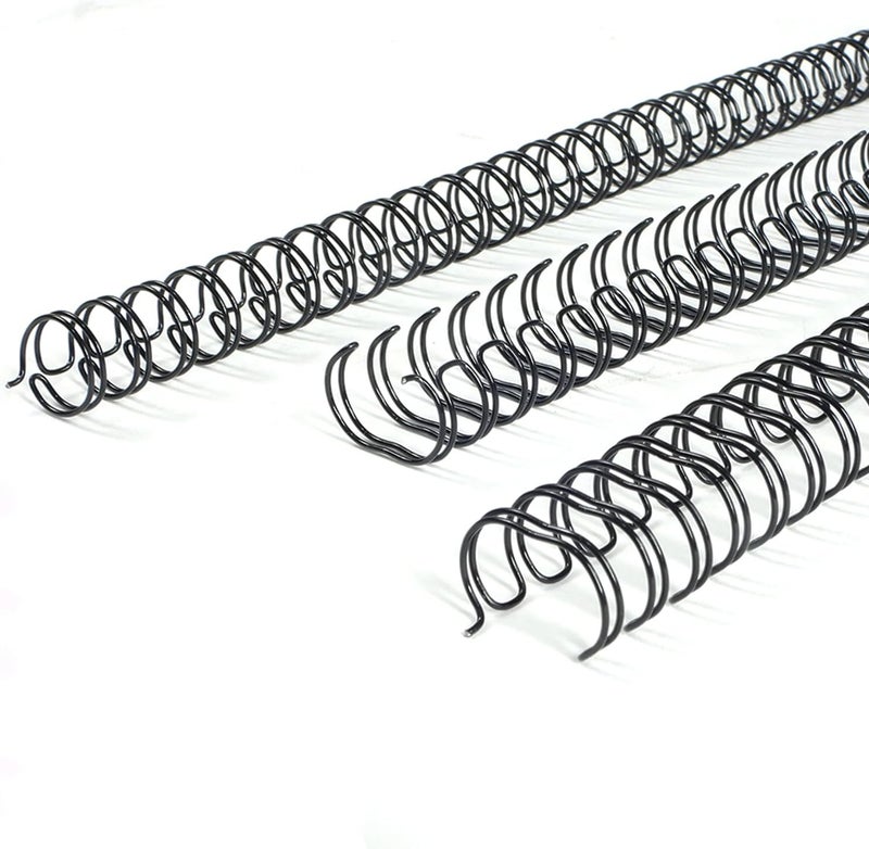 RAYSON Wire Binding Pitch 3:1" WR-7.9-100-BK-SA Size 7.9mm" Capacity 40 Sheets Box of 100 Pcs Black - Image 1