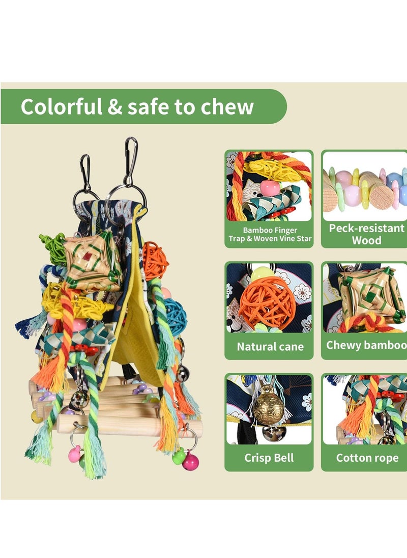 Generic - Bird Foraging Toys, Bird Toys with Array of Chewable Parrot Toys,Climbing Toys for Small to Medium Parrot, Suitable for Lovebird, Parakeet, Budgie, Conure, Cockatiel - Image 1