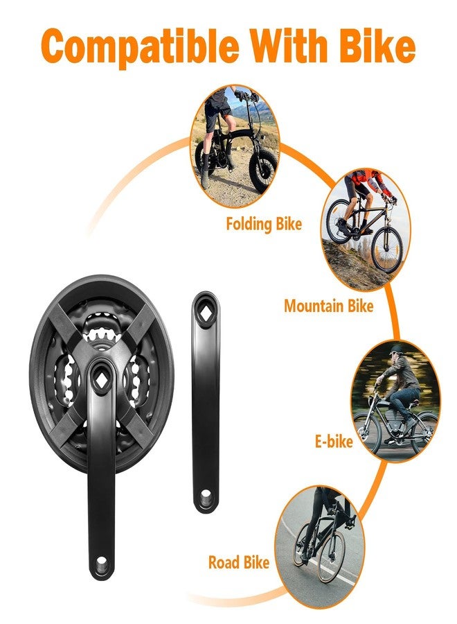Relwears Bike Crankset FC-TY301 42-34-24T for 3x6/7/8 Speed Gears Square Taper Set 170MM Crank Arm for Mountain Bike - Image 4