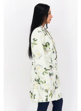 Liquorish Women Regular Fit Floral Print Casual Blazer, Multicolor  - Image 4