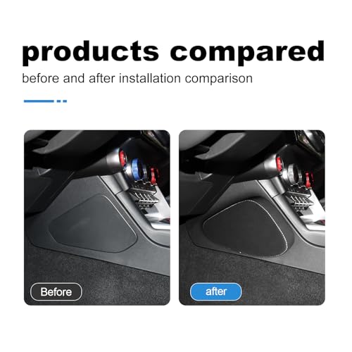 KUNGKIC for Toyota GR86 Subaru BRZ 2022 2023 2024 2025 Soft Knee Cushion Car Knee Leg Pillow Pad for Driver Seat & Passenger Seat Automotive Interior Accessories 9002 Color Italian Suede - Image 5