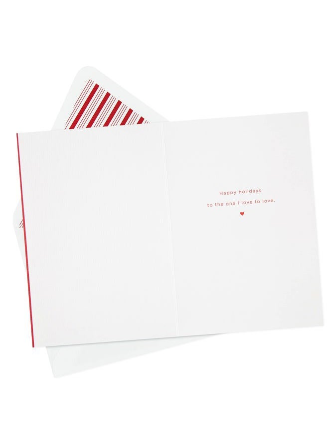 Hallmark Signature Holiday Card for Significant Other (Candy Cane Heart) - Image 2