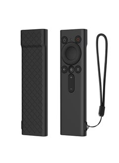 Beauenty Silicone Case For Huawei Rhinoceros Pointing Smart TV Remote Control Case Sleeve with Lanyard (Black)  - Image 1