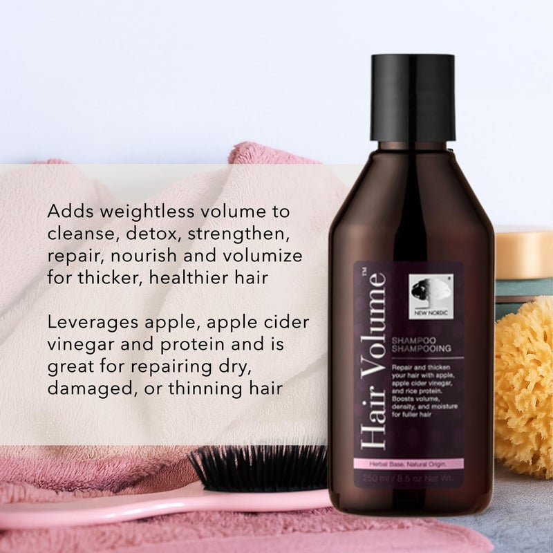 New Nordic Hair Volume Shampoo, Herbal Recipe for Thicker Fuller Hair, Vegan, Clean Ingredients, 8.5 Fl Oz - Image 5