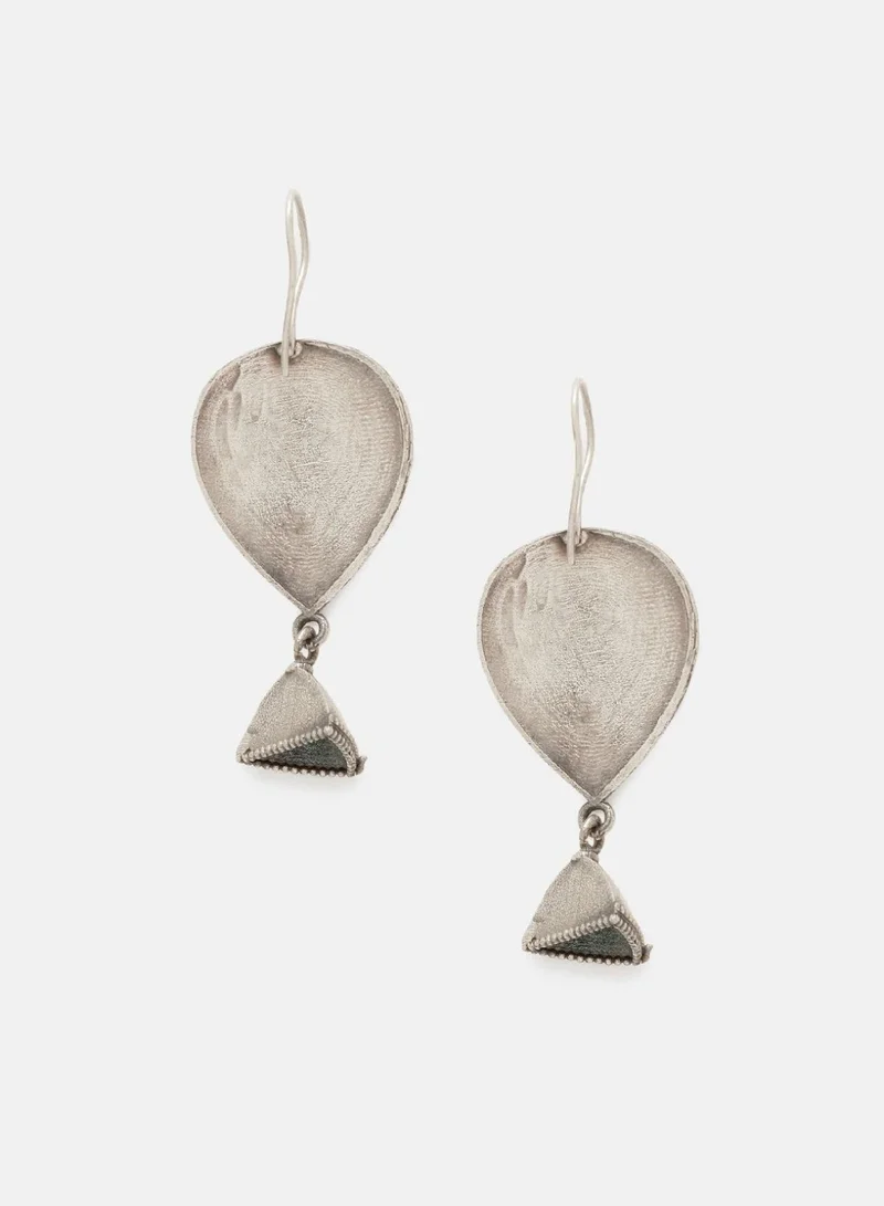 Priyaasi Plated Oxidized Contemporary Drop Earrings