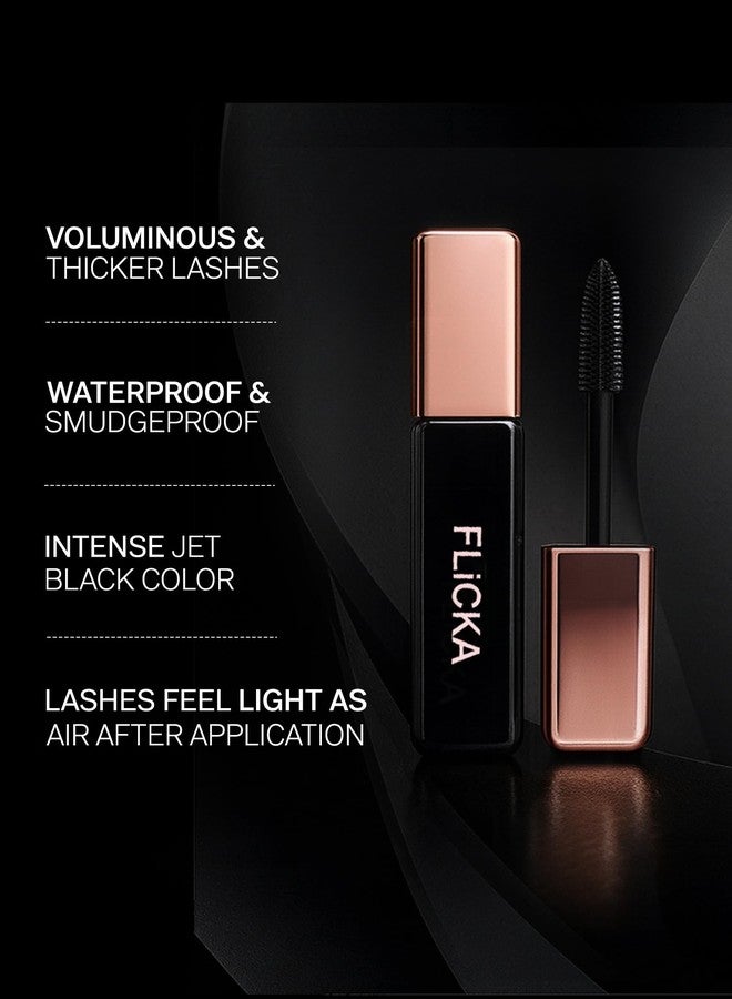 FLiCKA Lash It Out Mascara Waterproof With Intense Jet Black Color| Long Lasting, Lightweight, Smudge Proof Mascara For Women, Black, 9ml - Image 3