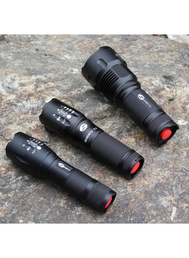 Flashlight Strong Light Rechargeable Outdoor Ultra-bright Long-range Small Mini Portable Household Durable Xenon Led Light-Product Specifications:100w 18650 Lithium Battery, One Charge And One Charge - Image 5