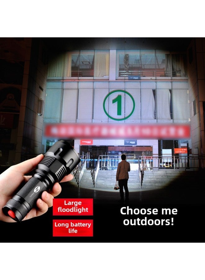 Flashlight Strong Light Rechargeable Outdoor Ultra-bright Long-range Small Mini Portable Household Durable Xenon Led Light-Product Specifications:100w 18650 Lithium Battery, One Charge And One Charge - Image 4