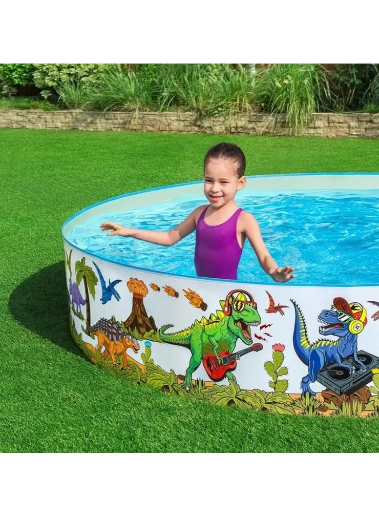 Bestway Bestway Dinosaur Fill 'N Fun Play Pool™ Round Kids' Pool - A Dinosaur Water Adventure  - Image 3