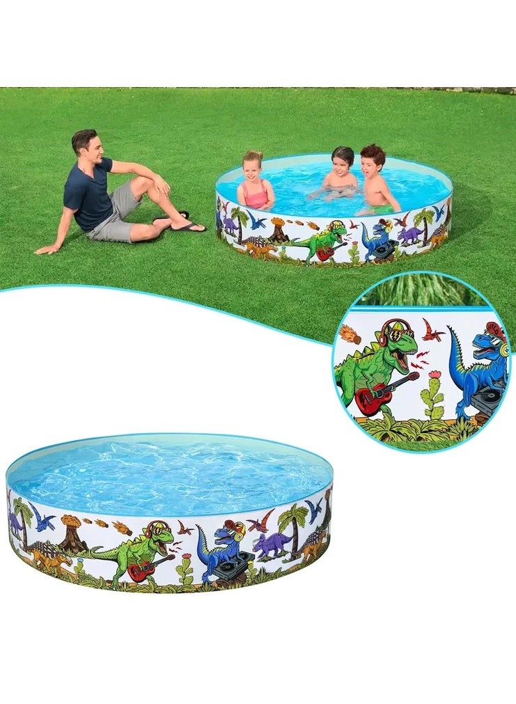 Bestway Bestway Dinosaur Fill 'N Fun Play Pool™ Round Kids' Pool - A Dinosaur Water Adventure  - Image 1