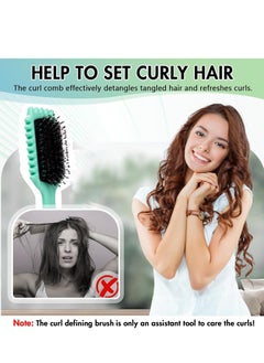 General Curl Defining Brush, Curly Hair Brush, Curl Defining Brush, for Combing and Shaping Men and Women, Reduces Pulling and Separating Curls for Defined Curls  - Image 3