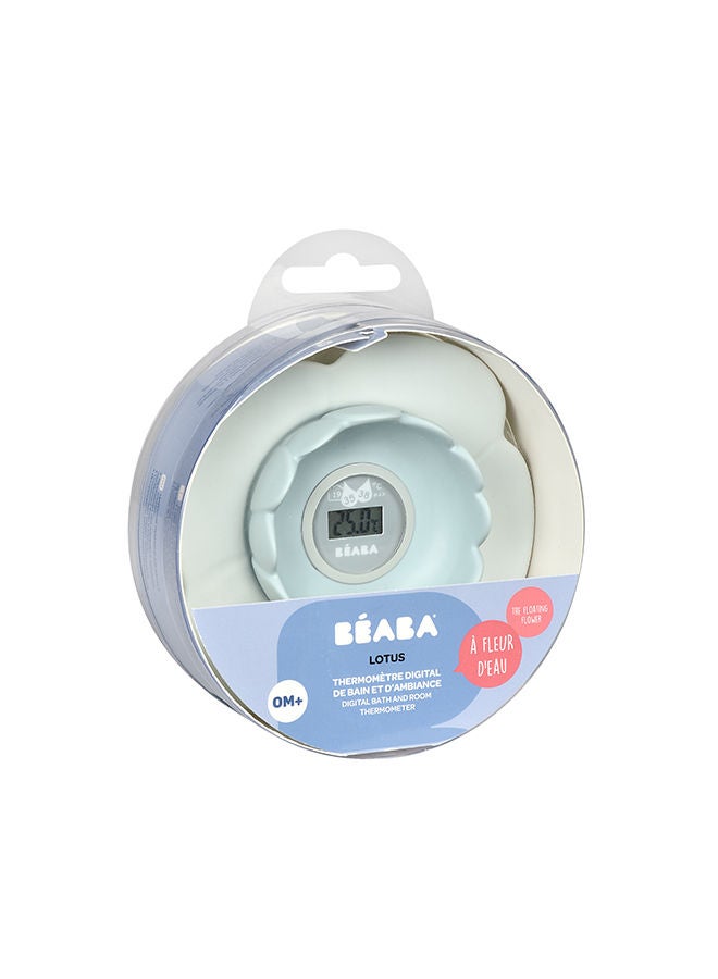 BEABA Lotus Multi - Functional Bath Thermometer Green And Blue - Image 1
