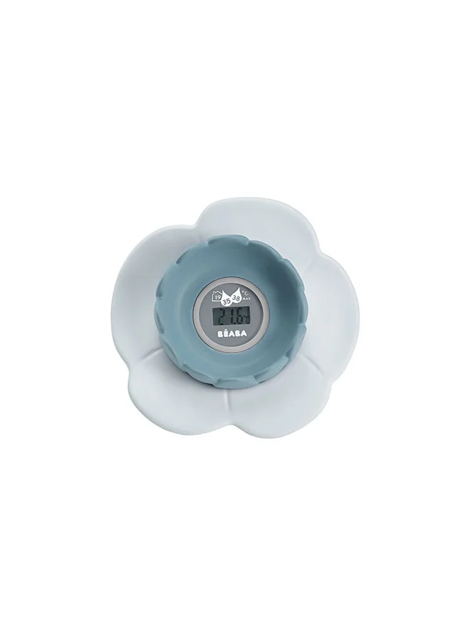 بيابا Lotus Multi - Functional Bath Thermometer Green And Blue