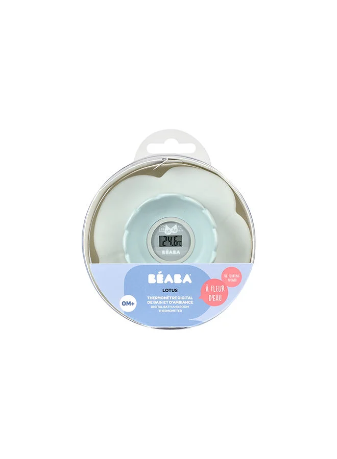 بيابا Lotus Multi - Functional Bath Thermometer Green And Blue