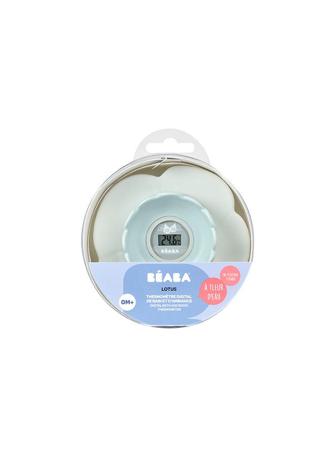 BEABA Lotus Multi - Functional Bath Thermometer Green And Blue - Image 2