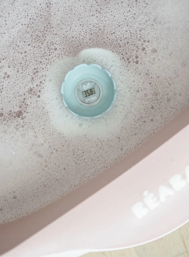 بيابا Lotus Multi - Functional Bath Thermometer Green And Blue