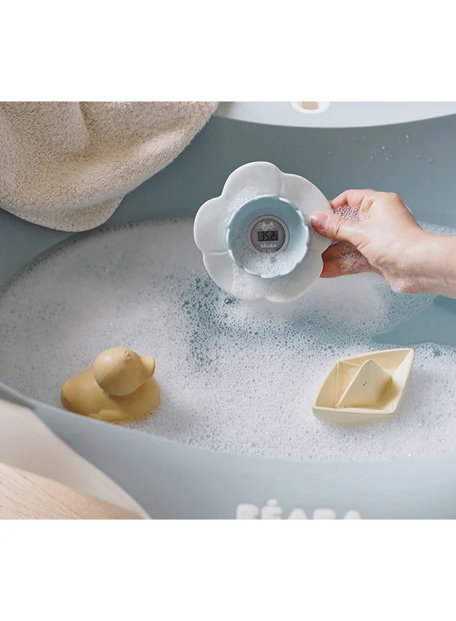بيابا Lotus Multi - Functional Bath Thermometer Green And Blue