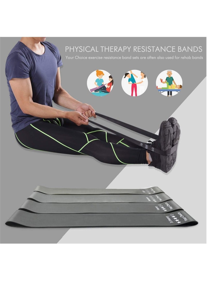 Resistance Loop Bands- Resistance Exercise Bands Set Workout Bands Flex Bands For Home Fitness, Stretching, Strength Training, Physical Therapy, Yoga