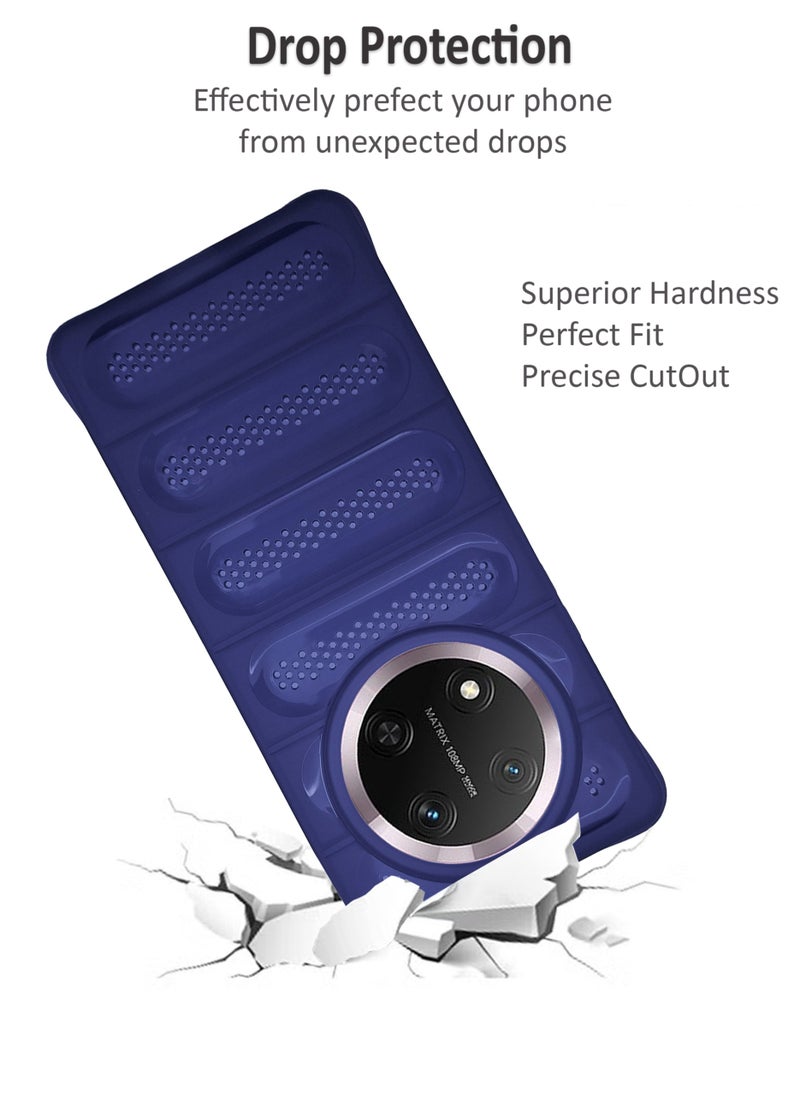 Waldic - Honor X9c 5G Premium Case | Premium Silicone  Case Cover Designed for Honor X9c | Honor X9c Case Camera and Drop Protection Thin Protective Back Cover Case for Honor X9c - Blue - Image 1