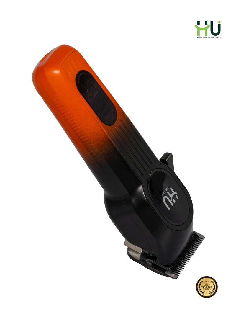 إتش يو ماكينة قص شعر احترافية ببطارية 2000mAh – ماكينة حلاقة لاسلكية قابلة لإعادة الشحن مع شحن سريع ومدة تشغيل تصل إلى 180 دقيقة، مناسبة للحلاقين والاستخدام المنزلي - Image 1