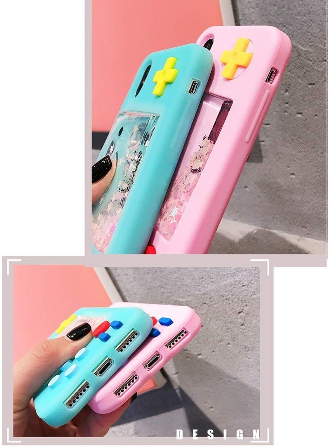 UnnFiko Squishy 3D Cartoon Game Shape Case Compatible with iPhone 12, Creative Liquid Stars Funny Play Case Soft Rubber Protective Cover (Blue, iPhone 12) - Image 3