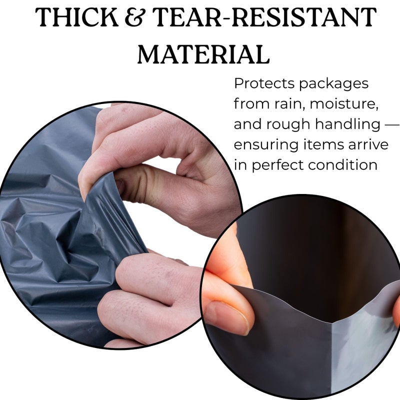 Calzette Large Shipping Bags | Jumbo Poly Mailers for clothes | Strong Thick Mailing Bags with Self Adhesive | Self Sealing Shipping Envelopes (17x24-10 Bags) - Image 4