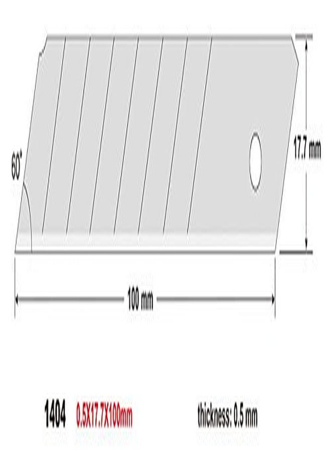 SDI 1404H Snap Off Cutter Blades, 18 Mm Quality Carbon Steel Blades, Pack of 100 Pc - Image 5