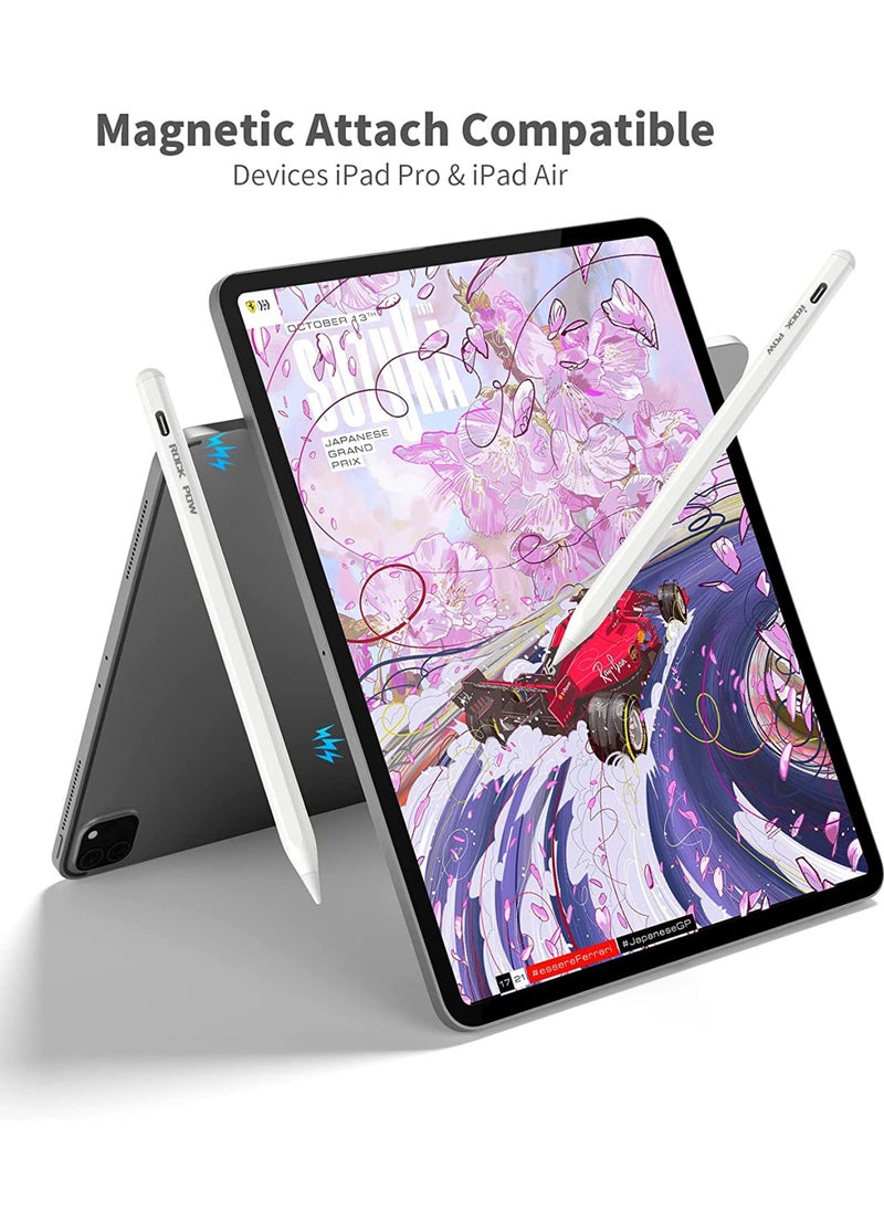 Rock Pow - iPad Pencil 2nd Generation Compatible with Apple Pencil Stylus Pen for iPad Palm Rejection Tilt Power Display (2018-2023) iPad Pro 11/12.9 iPad 6/7/8/9,iPad Mini 5/6 iPad Air 3/4/5 - Image 1