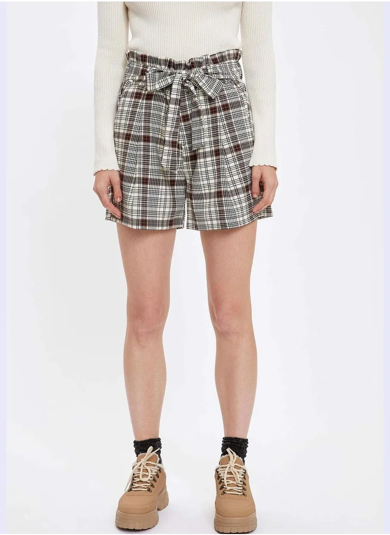 DeFacto Belted Patterned Detailed Shorts