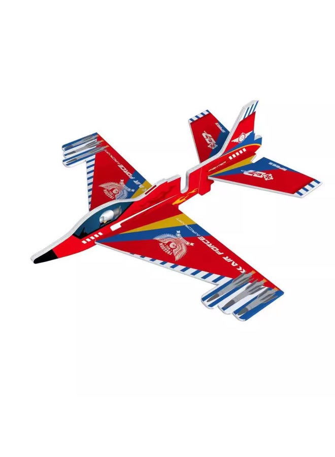 Electric Plane Toy Rechargeable Double Layer Glider With Light Model Aircraft Foam Hand Throw Aircraft Shake Tone Same Glider-Color:Wings Without Lights (without Wheel Shields)  - Image 4