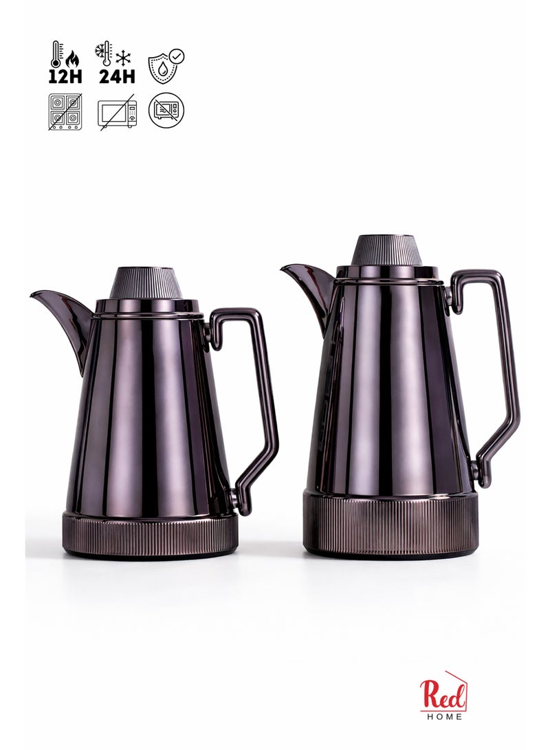 البيت الأحمر طقم ترمس حراري FC7006F، سعة من 1000 مل إلى 600 مل - Image 1