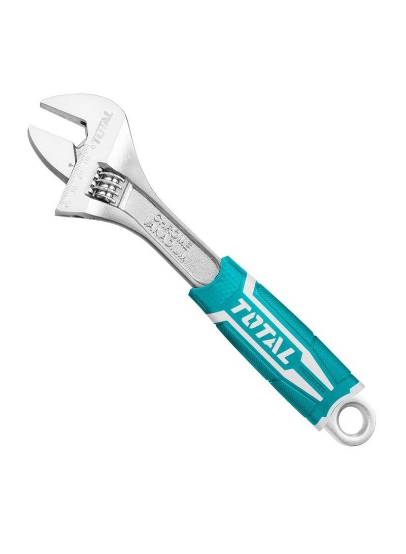 TOTAL T0TAL THT101106 Chrome vanadium With Better Rubber Grip Adjustable Wrench 250mm/10 Single Sided Adjustable Wrench - Image 2