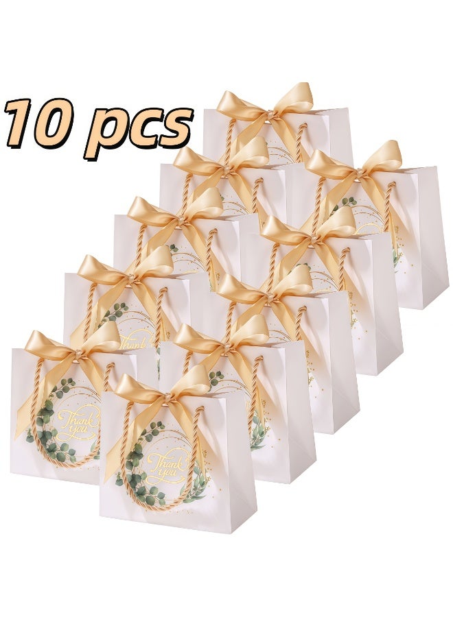عالم البالونات عبوة من 10 أكياس هدايا ورقية بمقابض، أكياس تغليف هدايا، بالجملة، أكياس هدايا للحفلات، أكياس ورقية للتسوق من متاجر المواد الغذائية، أكياس هدايا لحفلات الزفاف وأعياد الميلاد وحفلات الكريسماس، أكياس حرفية لتجارة المواد الغذائية 14×6×12 سم - Image 1