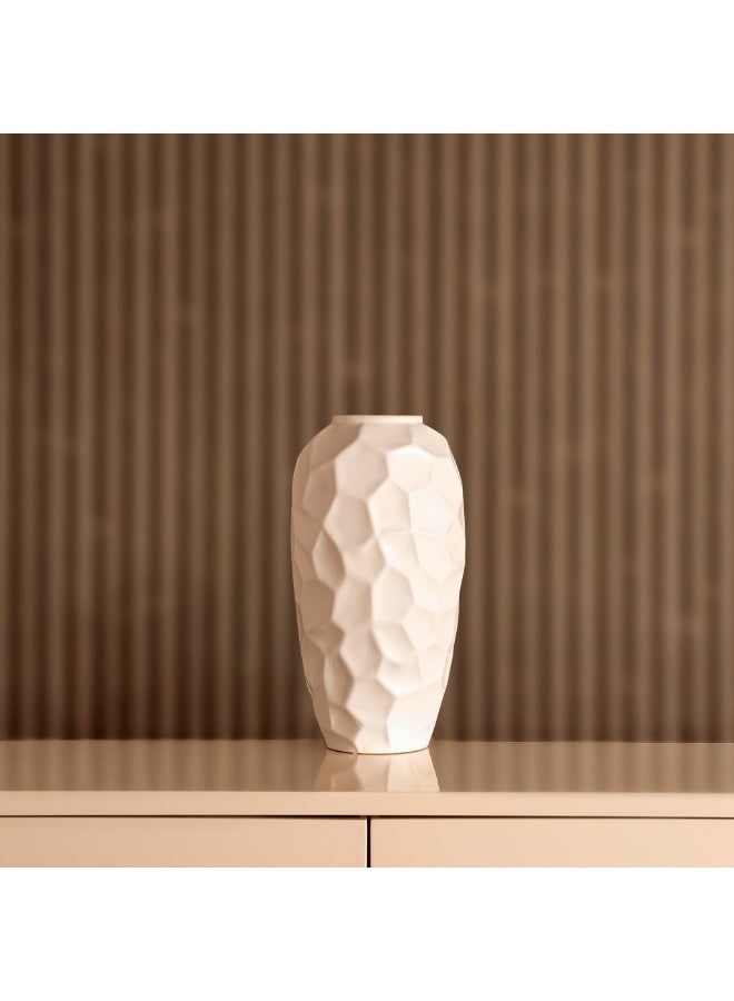 ROYAL FURNITURE Blenka Ceramic White Vase 17 X 17 X 16 Cm  - Image 1