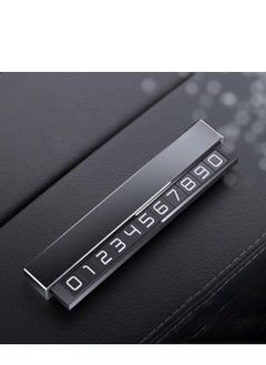 Aideli Temporary Parking Card Phone Number Card, Aluminum Alloy Plate Telephone Number Car Park Stop Sticker Display Automobile Parking Gadgets Accessories  - Image 3