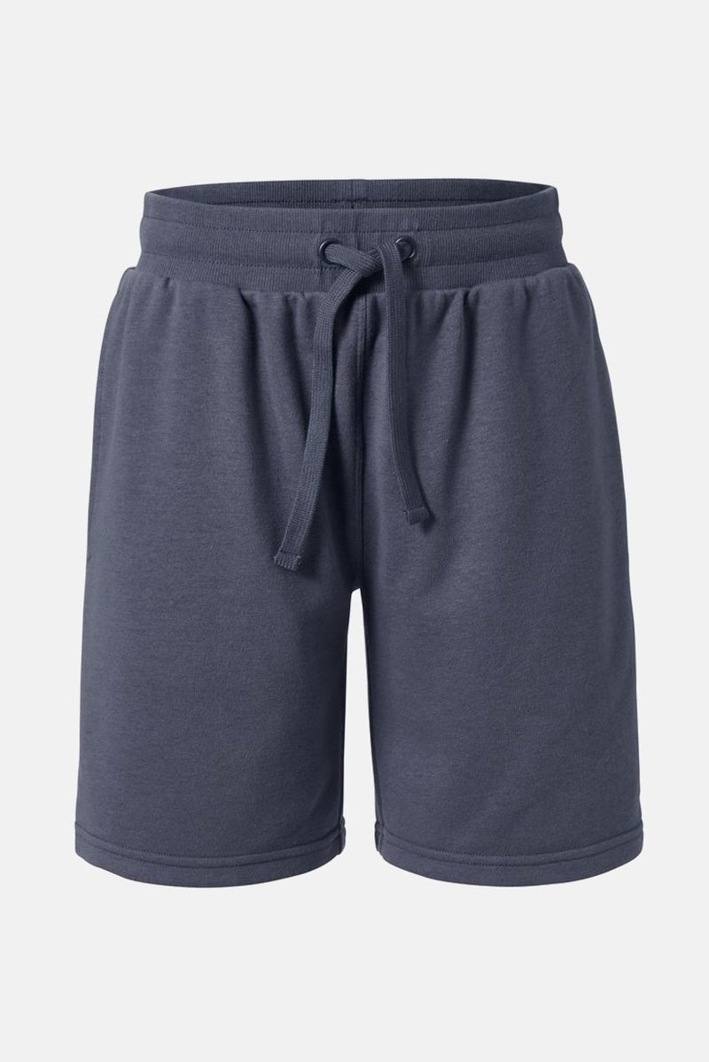 Tchibo Women Draw String Solid Bermuda Shorts, Navy Blue  - Image 2