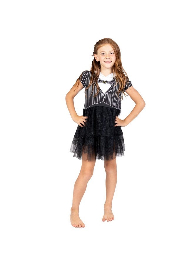 Disney Disney Nightmare Before Christmas Jack Skellington Little Girls Cosplay Dress Black 3-4  - Image 2