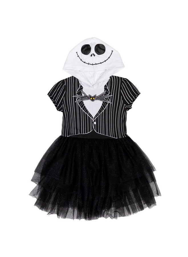 Disney Disney Nightmare Before Christmas Jack Skellington Little Girls Cosplay Dress Black 3-4  - Image 1