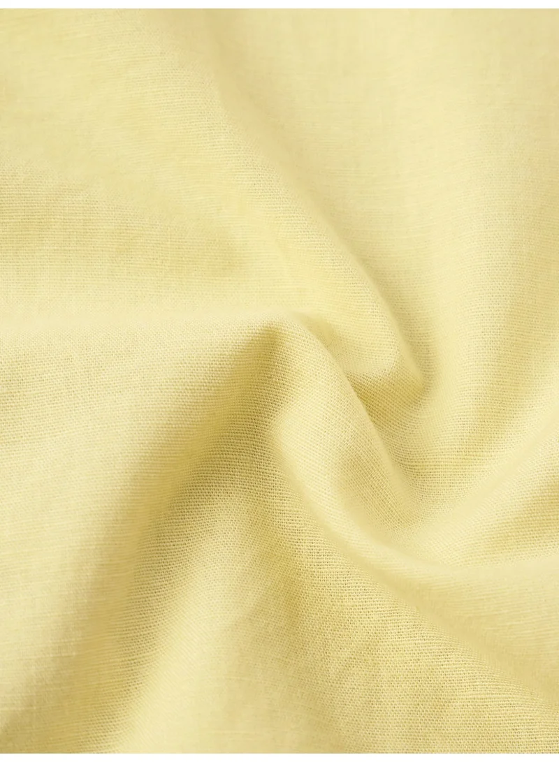 The Souled Store  The Souled Store Classic Line: Women and Girls Full Sleeves Collared Neck Solid Cotton Linen Blend Oversized Fit Lightweight Comfortable Shirt for Casual Everyday Wear  | Best Price UAE