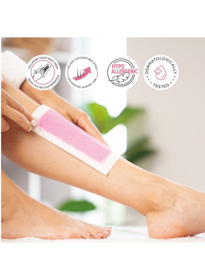 Agiss Wax Strips Kit for Normal Skin – 41 Pcs Cold Wax Strips Set with Face, Body & Bikini Strips + Cleaning Wipes – Long-Lasting Hair Removal up to 4 Weeks – Hypoallergenic & Dermatologically Tested Pack of 6 - Image 3