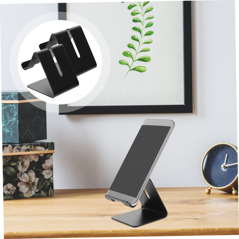 2 Pack Aluminum Alloy Desktop Phone Stand Holder for Office Living Room Dorm - Image 4