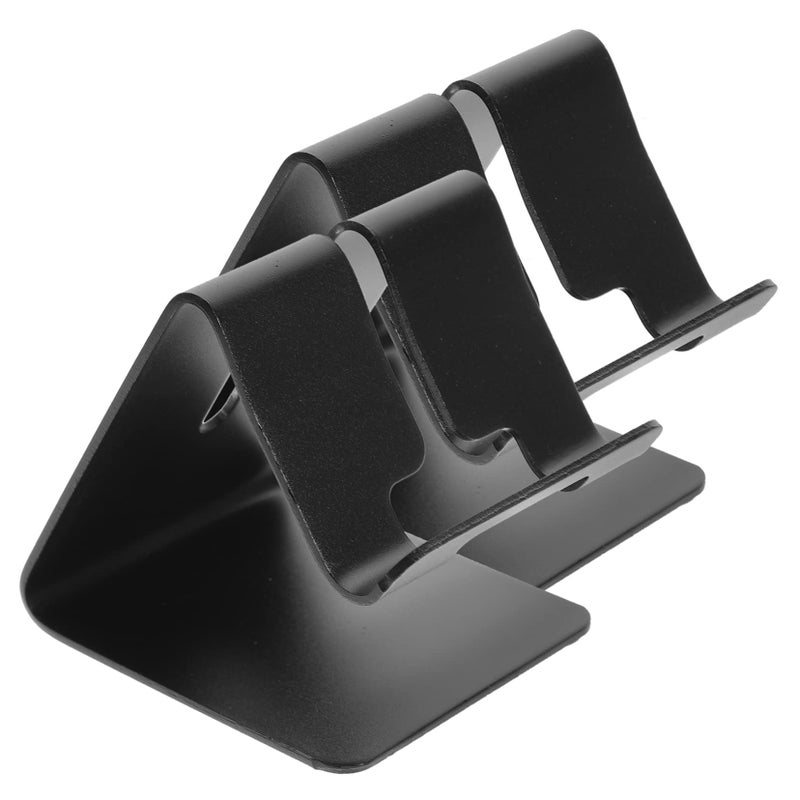 2 Pack Aluminum Alloy Desktop Phone Stand Holder for Office Living Room Dorm - Image 2