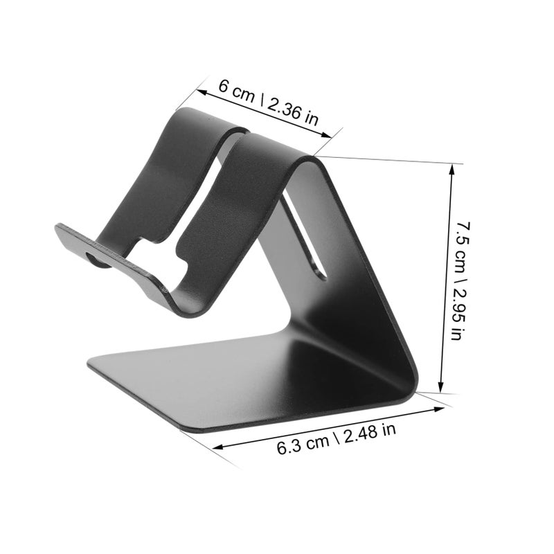 2 Pack Aluminum Alloy Desktop Phone Stand Holder for Office Living Room Dorm - Image 3