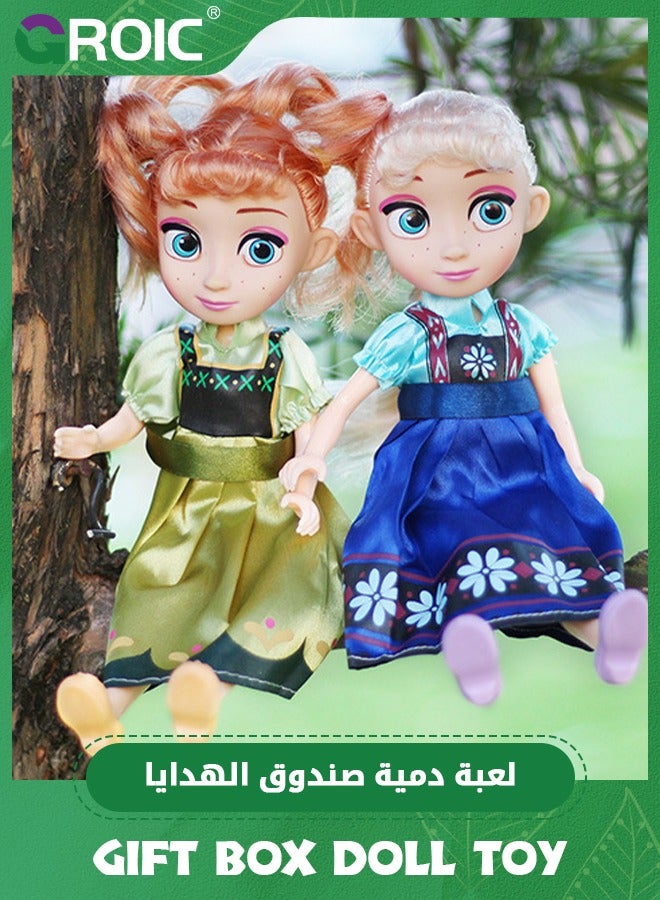 GROIC 6PCS Frozen Dolls set, Princess Plush Dolls Toys, Disney Frozen Adventure Collection Anna, Elsa Princess Dolls for Girls, Disney Frozen Elsa Toy for Kids - 6 Inch - Image 5